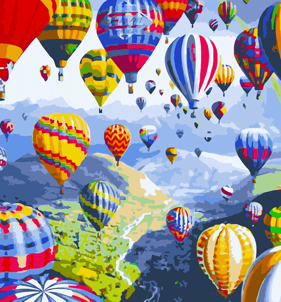 Malowanie po numerach – Turecka podróż balonem